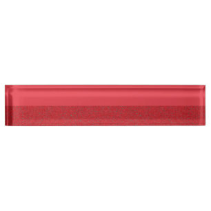 Tomato Red Acrylic Desk Nameplate – Customisable