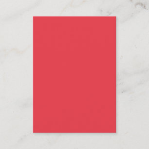 Tomato Red Custom Business Card
