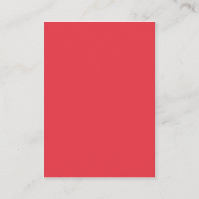 Tomato Red Custom Business Card (Front)