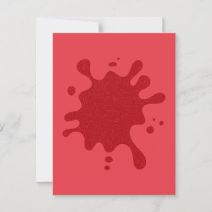 Tomato Red Custom Splash Postcard