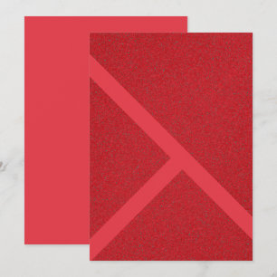 Tomato Red Diagonal Card – Custom Design