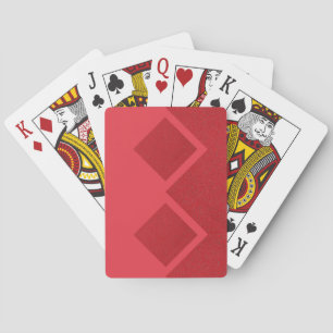 Tomato Red Diamond Duo Playing Cards – Customise