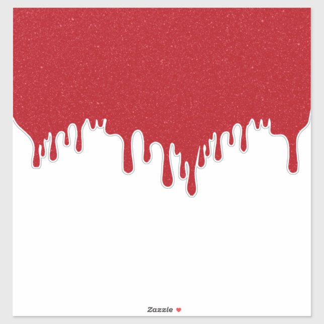 Tomato Red Drip Custom Vinyl Sticker (Sheet)