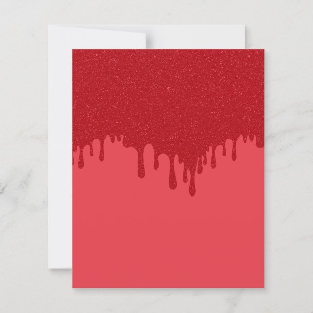 Tomato-Red Drip Semi-Gloss Sheets – Customisable (Front)