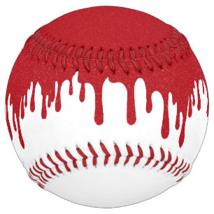 Tomato Red Drip Softball - Custom Design
