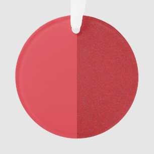 Tomato Red Dual-Finish Acrylic Ornament (Custom)