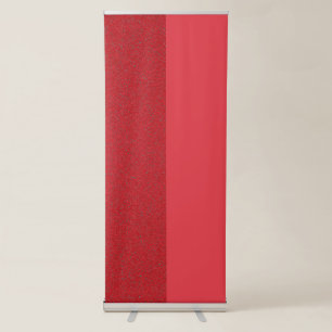 Tomato Red Dual-Texture Roll-Up Banner – Customise