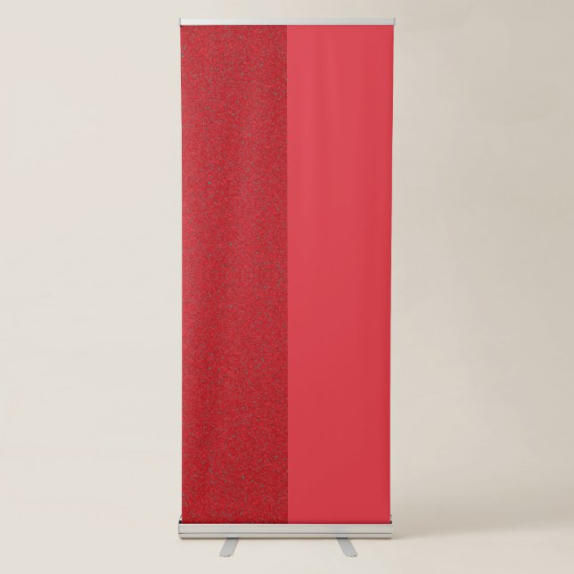 Tomato Red Dual-Texture Roll-Up Banner – Customise (Front)