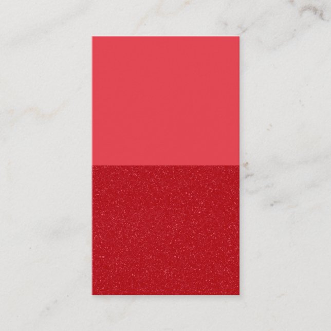 Tomato Red Duo Block Calling Card – Customisable (Front)