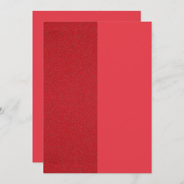 Tomato Red Duo Flat Card – Customisable Design (Front/Back)