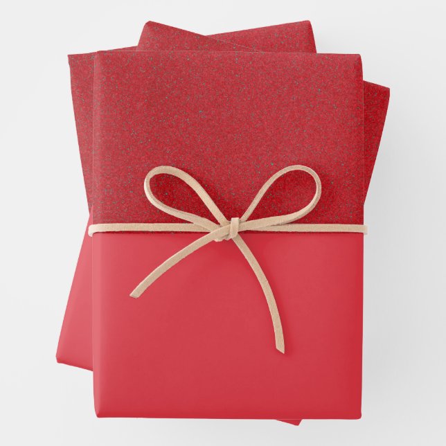 Tomato Red Duo Wrapping Paper Sheets – Customise (In situ)
