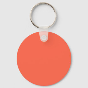 Tomato Red FF6347 Colour with Add Your Name Option Key Ring