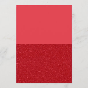 Tomato Red Glitter Half & Half Menu – Customisable