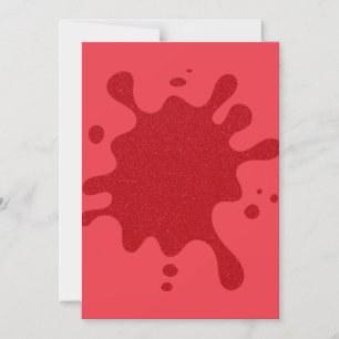 Tomato Red Glitter Splash Magnet – Customizable