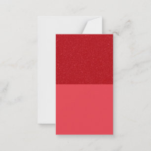 Tomato Red Glitter Top Flat Note Card – Customise