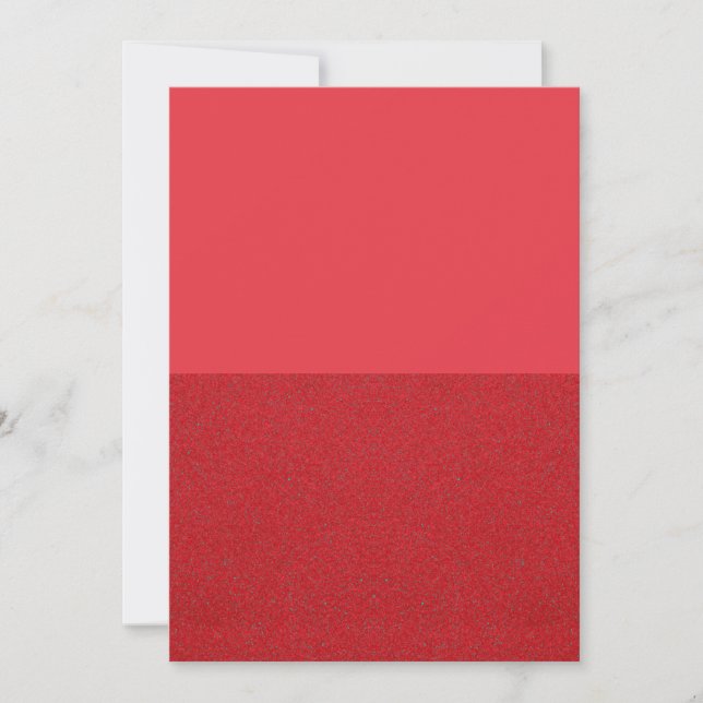 Tomato Red Half Textured Card – Customisable (Front)
