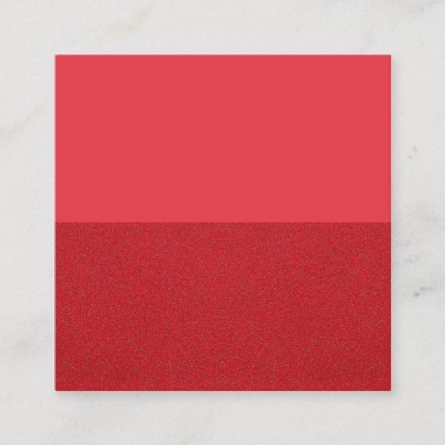 Tomato Red Horizon Split Enclosure Card (Custom) (Front)