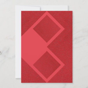 Tomato Red Modern Diamond Card – Customisable