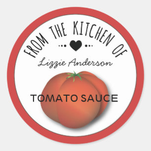 Tomato Red Modern From the Kitchen of Label