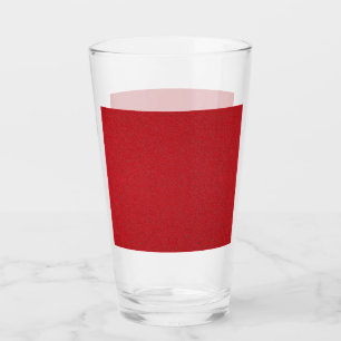 Tomato Red Noise Custom Glass Cup