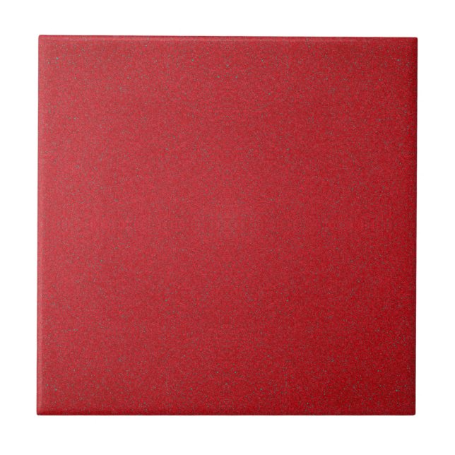 Tomato Red Noise-Effect Ceramic Tile – Customise (Front)