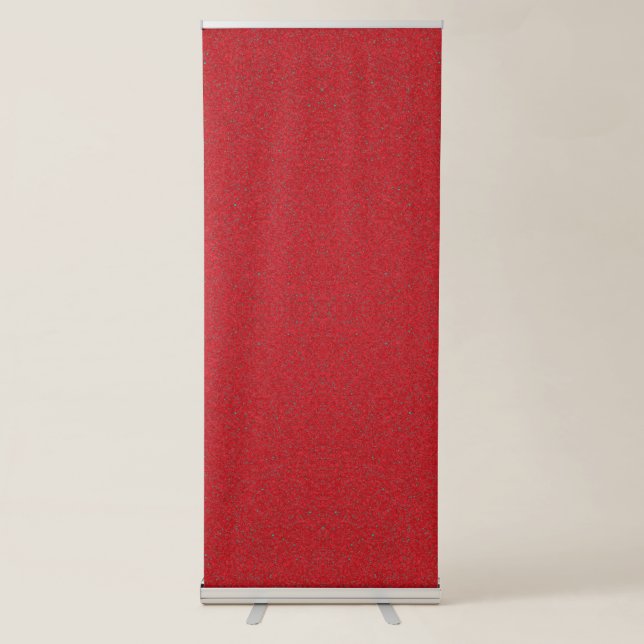 Tomato Red Noise Effect Roll-Up Banner – Customise (Front)