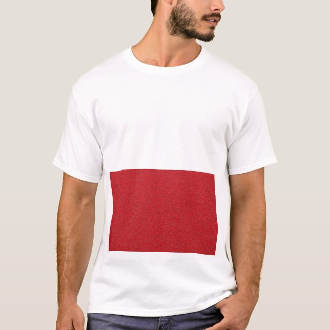 Tomato Red Noise Rectangle Tee – Customisable (Front)