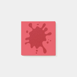 Tomato-Red Noise Splash 3×3 Post-it® Pad (Custom) Post-it Notes