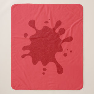 Tomato Red Noise Splash Blanket – Customisable