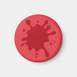 Tomato Red Noise Splatter Magnet – Customisable