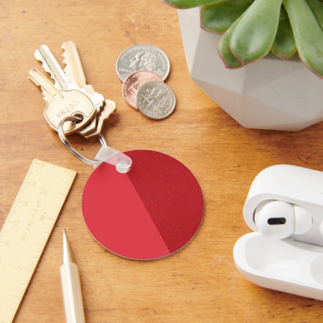 Tomato Red Reversible Texture Keychain – Customise (Desk)