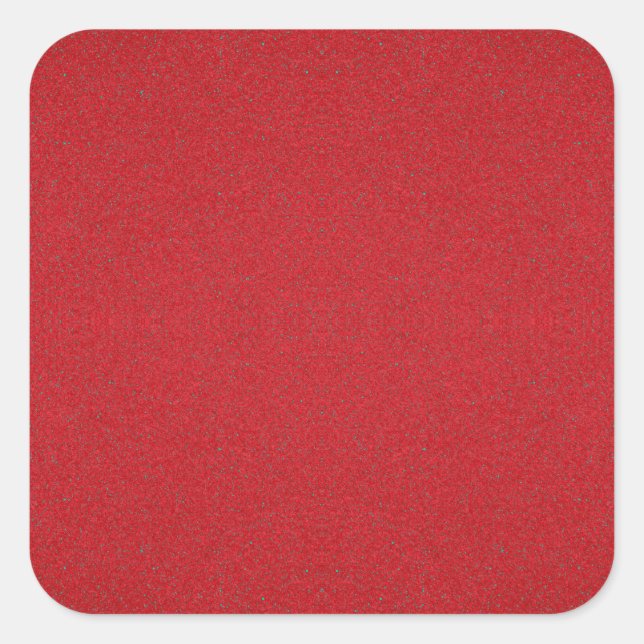 Tomato Red Speckle Vinyl Square Sticker (Custom) (Front)