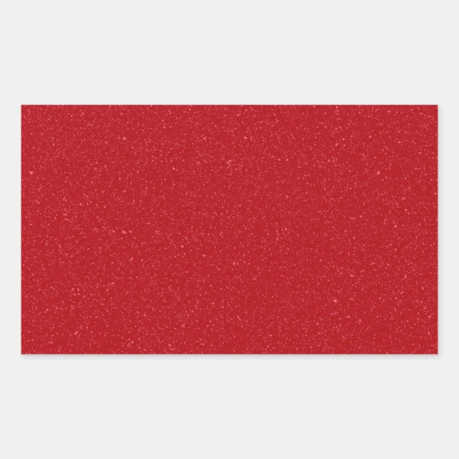 Tomato Red Speckled Rectangle Stickers – Customise (Front)