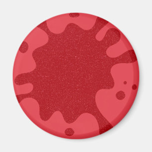 Tomato Red Splash Custom Fridge Magnet