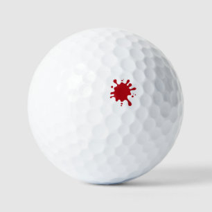 Tomato Red Splash Custom Golf Ball