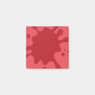 Tomato-Red Splash Custom Post-it® Notes