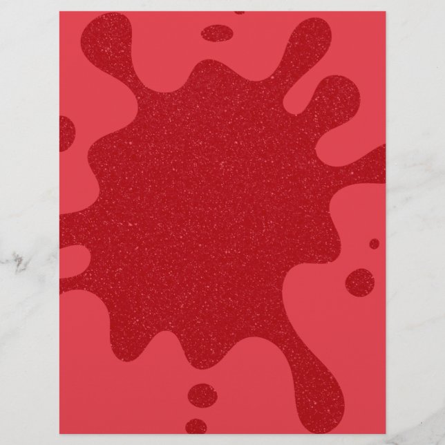 Tomato Red Splatter Custom Flyer (Front)