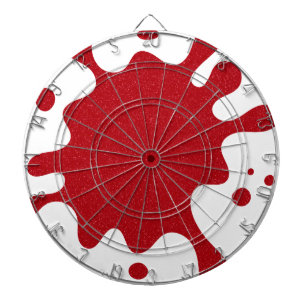 Tomato Red Splatter Dartboard – Customisable