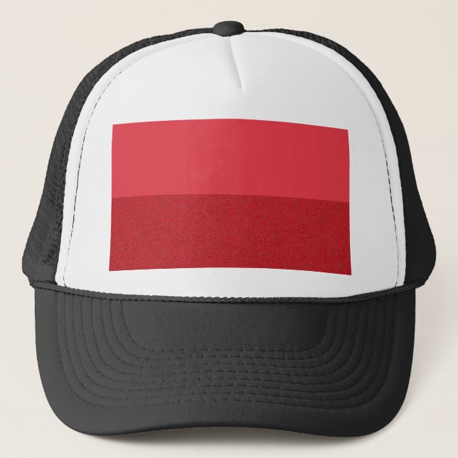Tomato Red Split Noise Trucker Hat – Customisable (Front)
