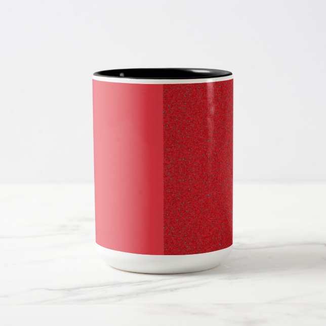Tomato Red Split Speckle Ceramic Mug – Customise (Center)