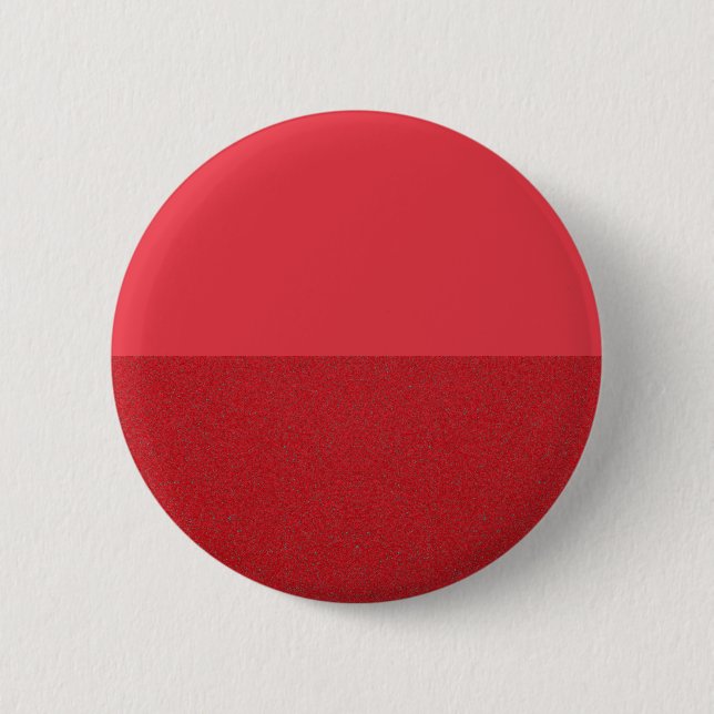 Tomato Red Split Texture Button Badge – Customise (Front)