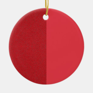 Tomato Red Split Texture Custom Ornament