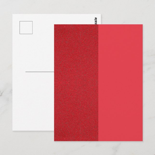 Tomato Red Split Texture Custom Postcard (Front/Back)