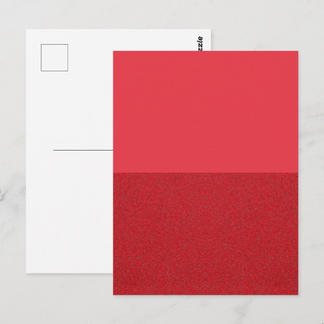 Tomato Red Split Texture Custom Postcard (Front/Back)