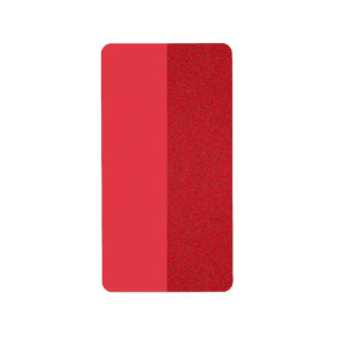 Tomato Red Split Texture Return Address Label