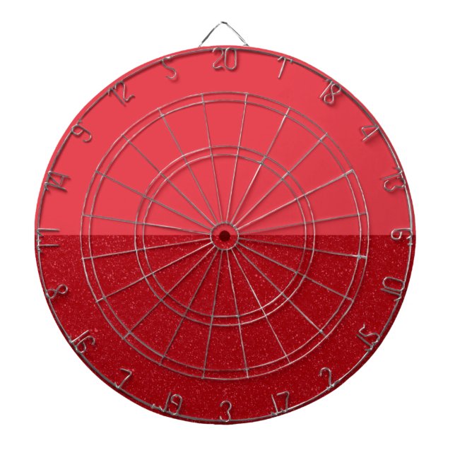 Tomato Red Split Textured Dartboard – Customisable (Front)