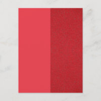 Tomato Red Split Textured Invitation Card - Custom
