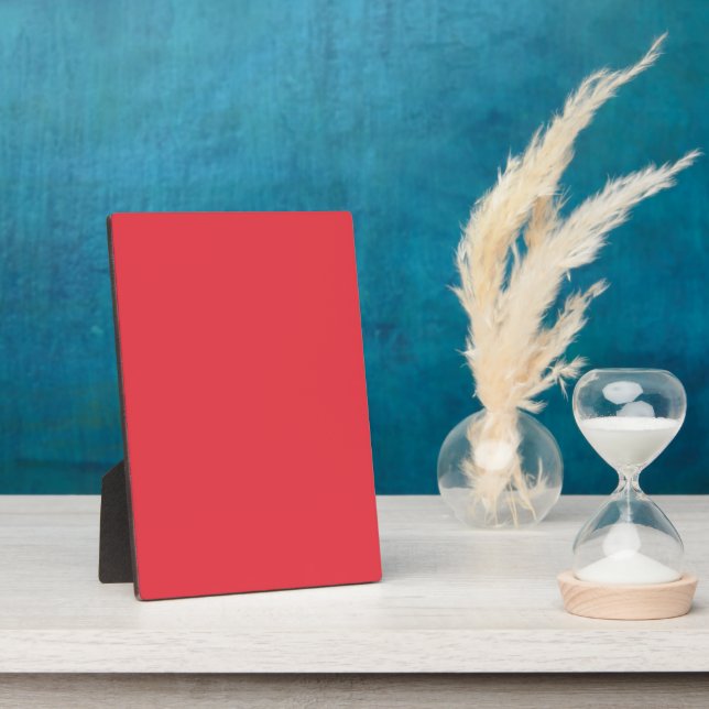 Tomato Red Tabletop Plaque – Customisable (Side)