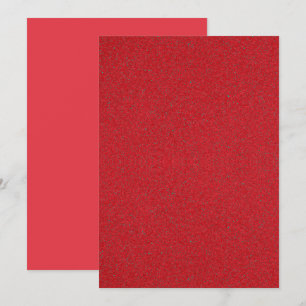 Tomato Red Textured Flat Card – Customisable