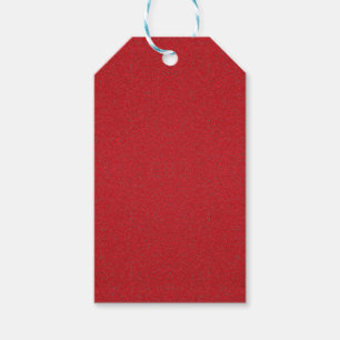Tomato Red Textured Gift Tag – Bold & Minimal
